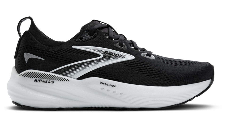 Brooks Glycerin GTS 22 Road Running Shoes - Womens, Black/Grey/White, 6.0 US/Medium, 1204351B090.060