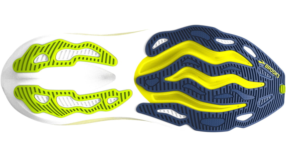 Brooks Glycerin Max Road Running Shoes - Mens, Lime/Navy Peony/White, 9, 1D, 1104471D303.090