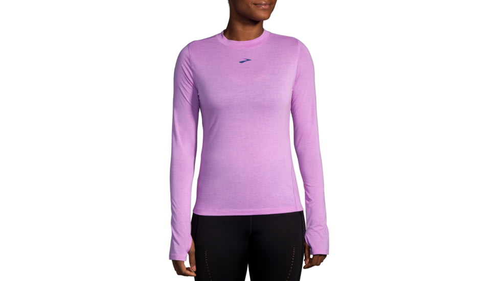 Brooks High Point Long Sleeve - Womens, Bright Purple, Large, 221637558.035