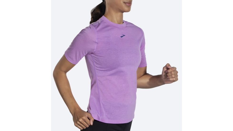 Brooks High Point Short Sleeve - Womens, Bright Purple, Small, 221638558.025