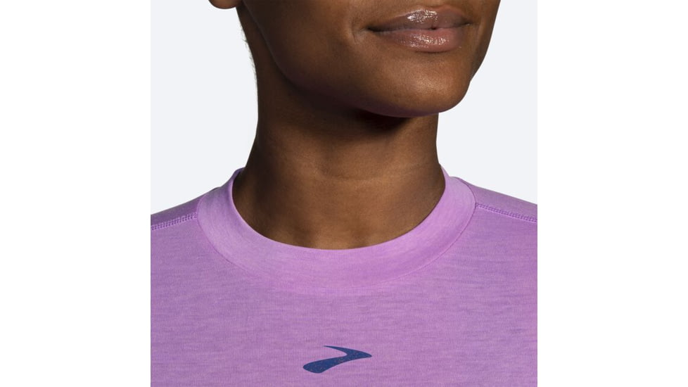 Brooks High Point Short Sleeve - Womens, Bright Purple, Small, 221638558.025