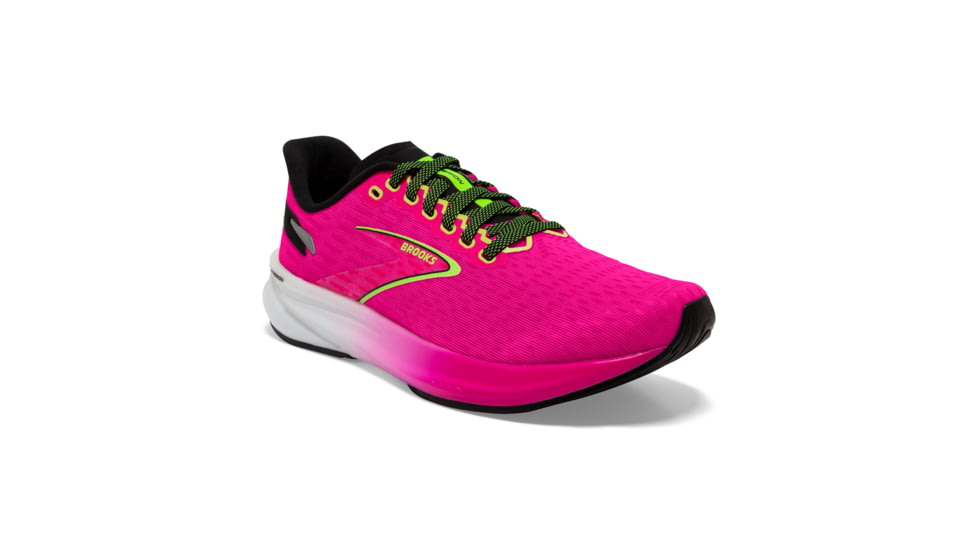 Brooks Hyperion Running Shoes - Womens, Pink Glo/Green/Black, 8.5 Narrow, 1203961B661.085