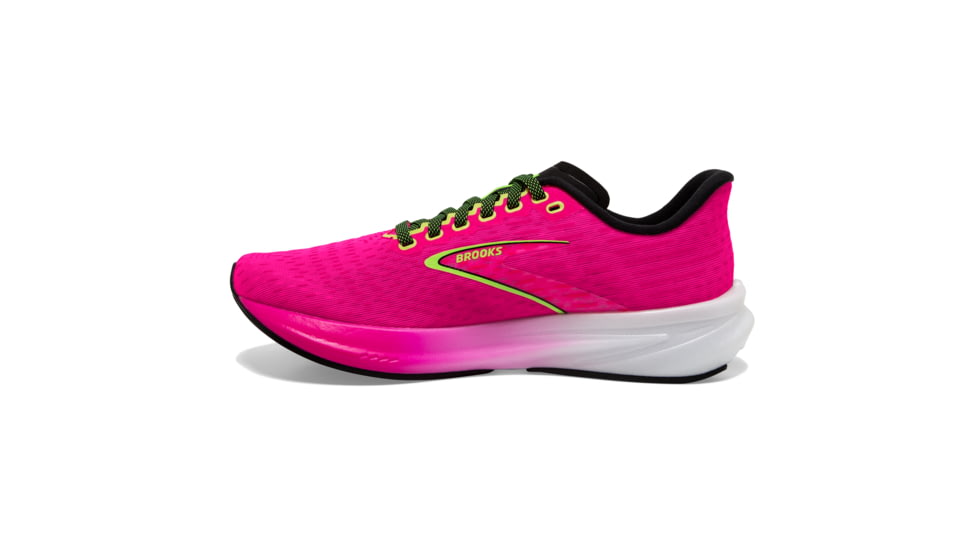 Brooks Hyperion Running Shoes - Womens, Pink Glo/Green/Black, 6.5 Narrow, 1203961B661.065