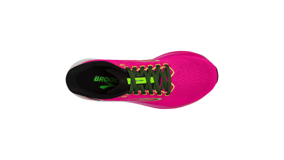 Brooks Hyperion Running Shoes - Womens, Pink Glo/Green/Black, 6.5 Narrow, 1203961B661.065