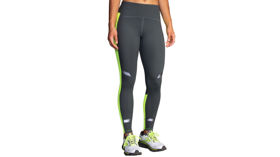 Brooks Run Visible Thermal Tight - Womens, Asphalt/Nightlife, Extra Small, 221640044.020