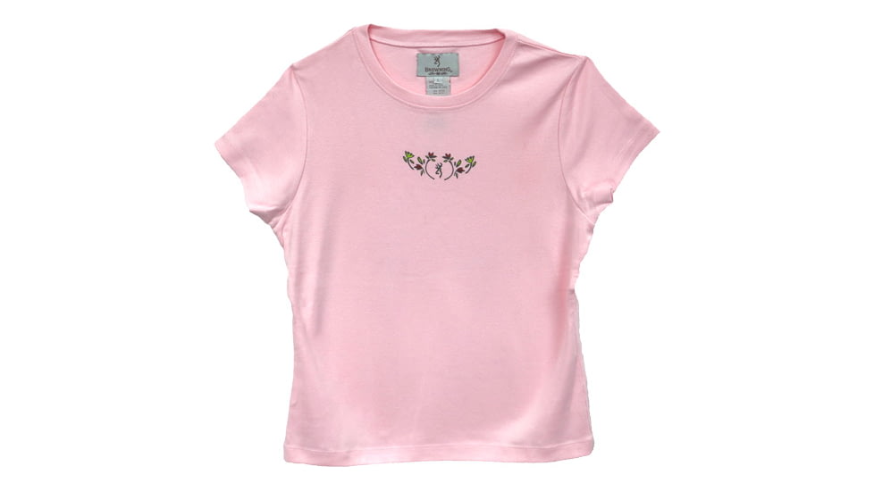 Browning Bg Women's Ss T-shirt Alpine Flowers Medium Blush