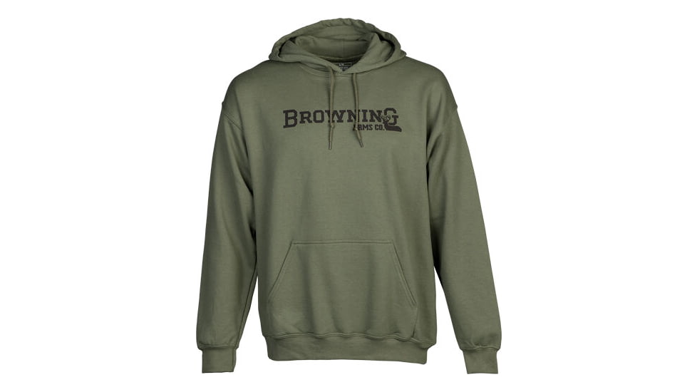 Browning Branded Buck Mark Hoodie - Men's, Green, 2XL, 5030016405