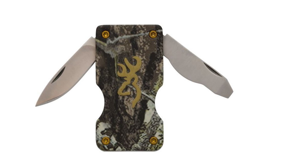 Browning Buckmark Money Clip Knife,Mossy Oak Breakup Infinity 3220124