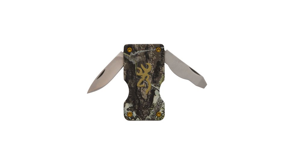 Browning Buckmark Money Clip Knife,Mossy Oak Breakup Infinity 3220124