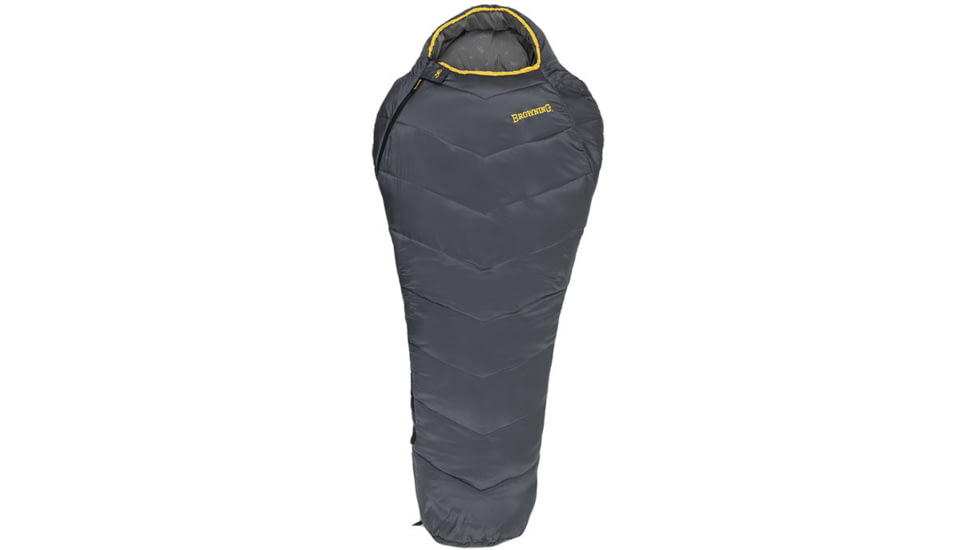 Browning Camping Kenai -20 Degrees Sleeping Bag, Charcoal, 4897218