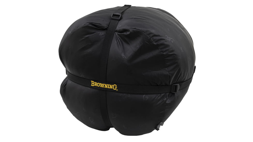 Browning Camping McKinley -30 Degrees Sleeping Bag, Charcoal/Gray, 4893958