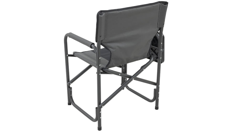 Browning Camping Rimfire Folding Chair w/Multi-Position Side Table, Charcoal/Gray, 8532558