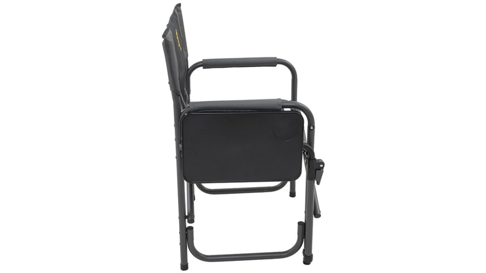 Browning Camping Rimfire Folding Chair w/Multi-Position Side Table, Charcoal/Gray, 8532558