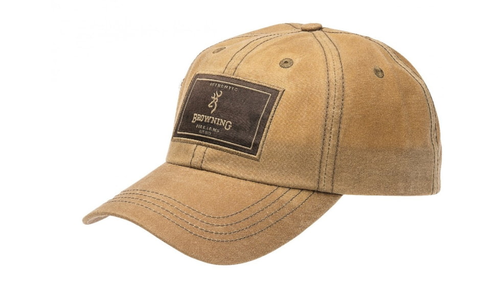 Browning Men's Cap Antiquity Wax Rec Patch, Tan Wax, 308060481