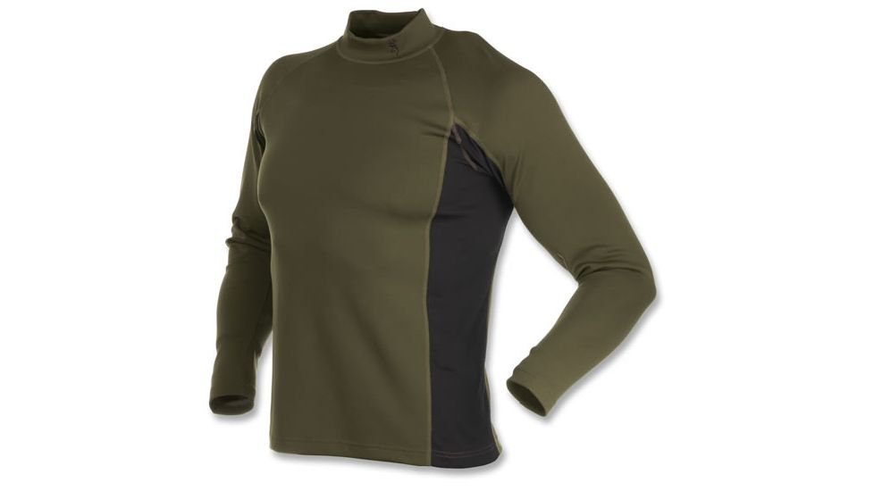 Browning Full Curl Wool Base Layer Shirt, Loden, L 3011992903