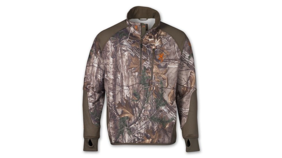 Browning Hells Canyon Jacket, HC Performance FLC 1/4 Zip MOINF, 3XL 3045842006