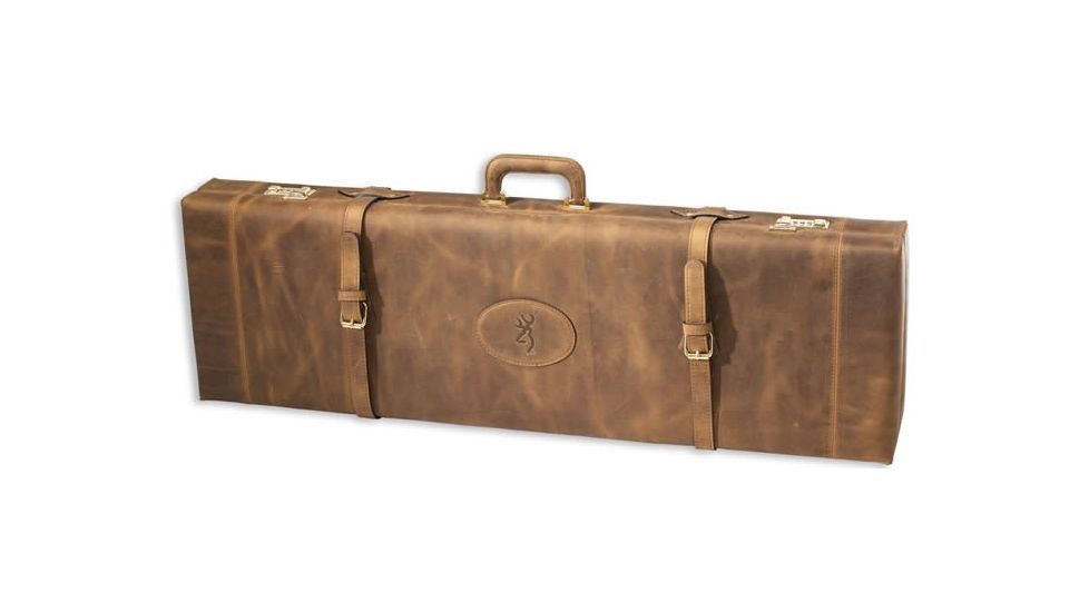 Browning Leather Distressed Fitted Gun Shotgun Case, 1424208408