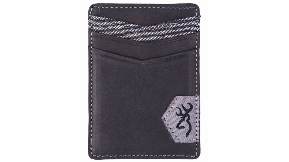 Browning Leather Front Pocket Wallet, Black BGT1178