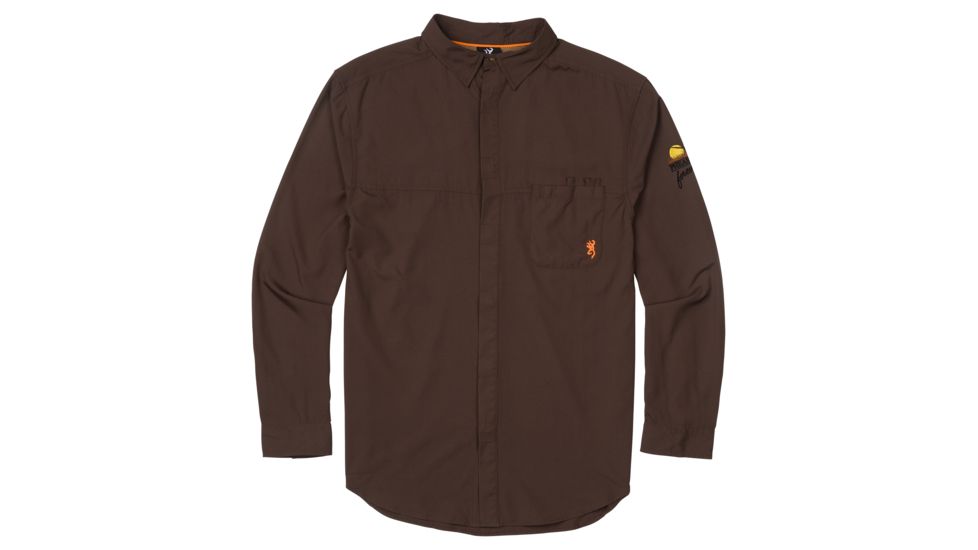 Browning Lightweight Shirt - Mens, Chocolate, Small, 3016649801