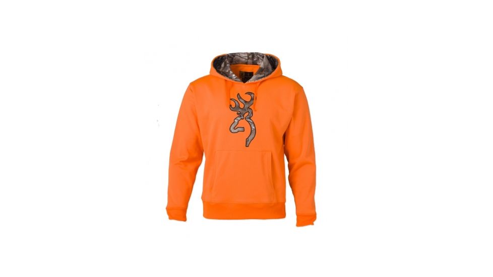 Browning Mens Blaze Hoodie w/Camo Buckmark,Medium 3017502902