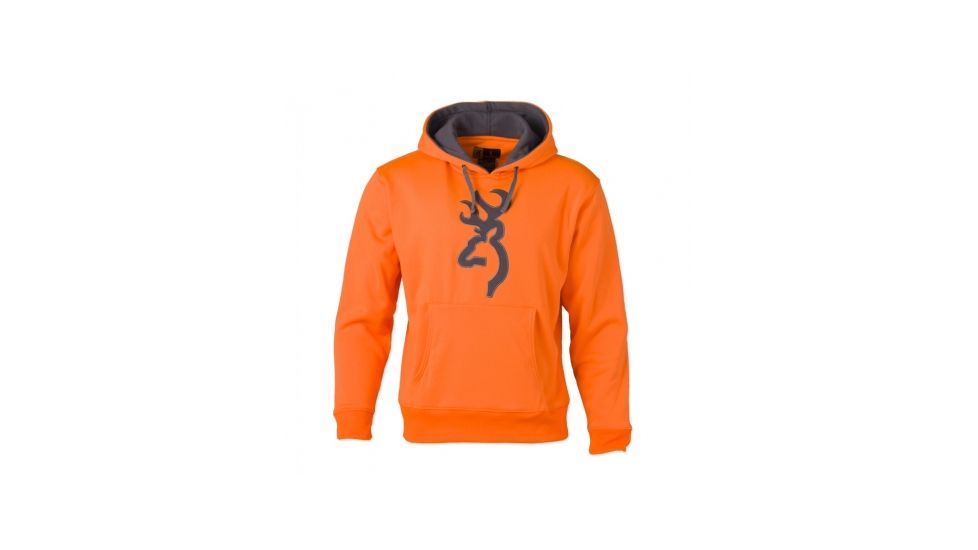 Browning Mens Blaze Hoodie w/Charcoal Buckmark,Small 3017507901