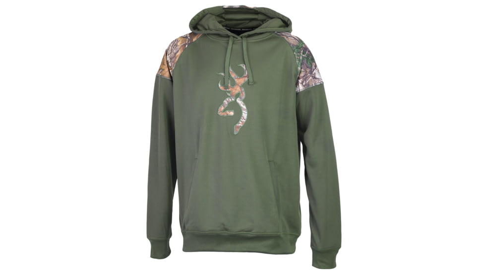 Browning Mens Gauge Sweatshirt, Forest Night, Medium A000063230303