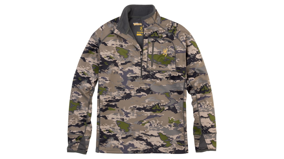 Browning Monroe 1/4 Zip Shirt - Mens, Ovix, Small, 3010973401