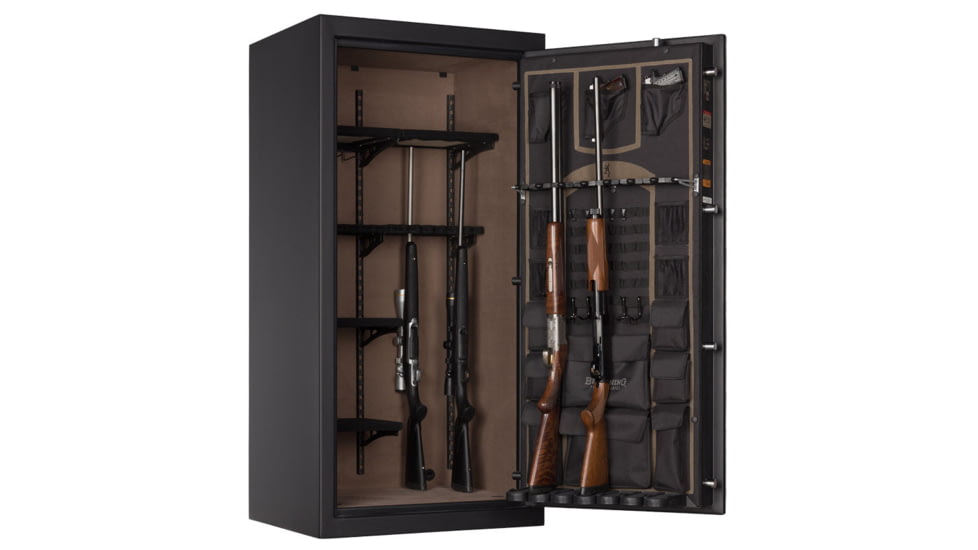 Browning Safes MP Blackout Series Gun Safe, Electronical Lock, Matte Black, 33, HTR33-TXTCHAR-BC-E