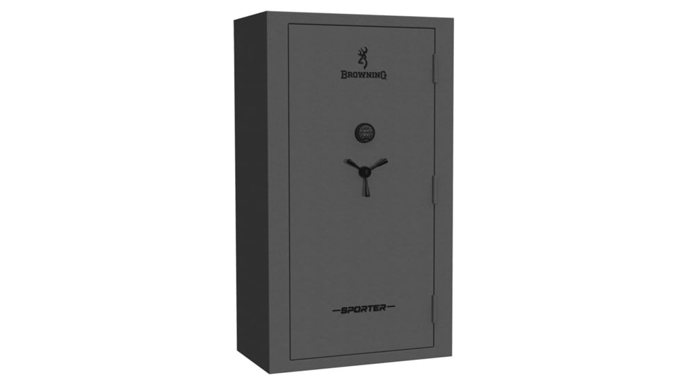 Browning Safes Sporter SP49T Gun Safe, Electronical Lock, Hammer Gloss Gray, 49T, SP49T-HMRGLSGRY-MB-E