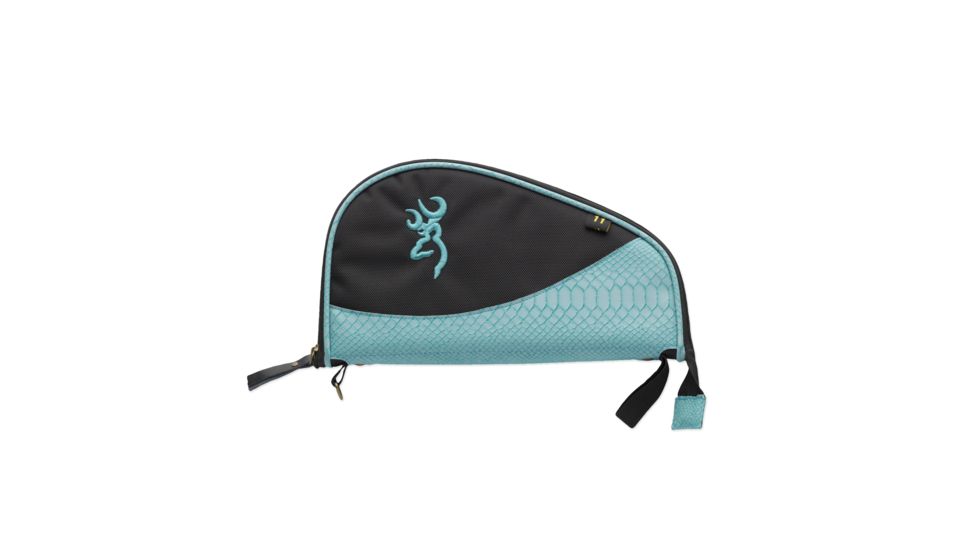 Browning Venom 11in Pistol Case w/Snake Skin Detail,Teal 143057511