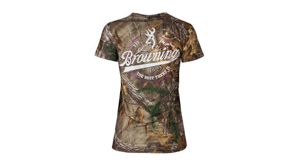 Browning Womens Barbed T-Shirt, Rtx, Medium, 3017712402