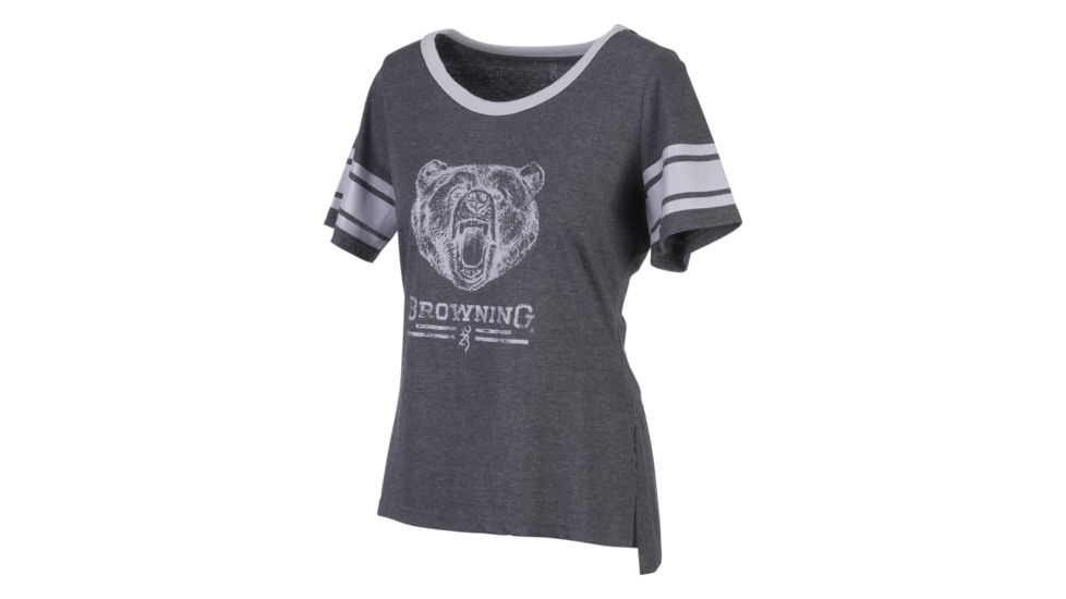 Browning Womens Gardenia Shirt, Heather Black, Large A000300300204