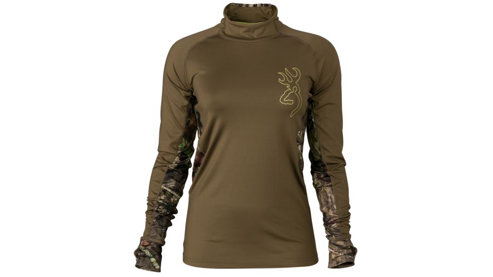 Browning Womens Riser Baselayer Shirt, Mobuc, Extra Large, 3018562804