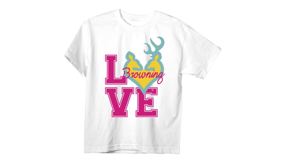 Youth Graphic Varsity Buckheart Short Sleeve T-Shirt, White