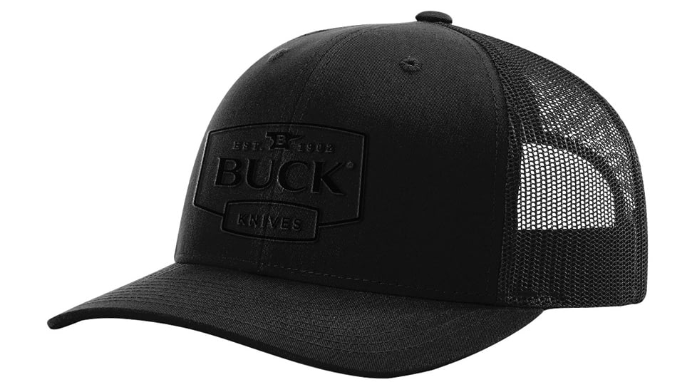 Buck Knives Logo Trucker Cap - Men's, Black, One Size, 13420