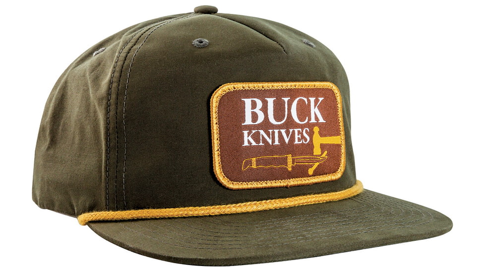 Buck Knives Vintage Logo Hat, Adjustable snap back, 12806