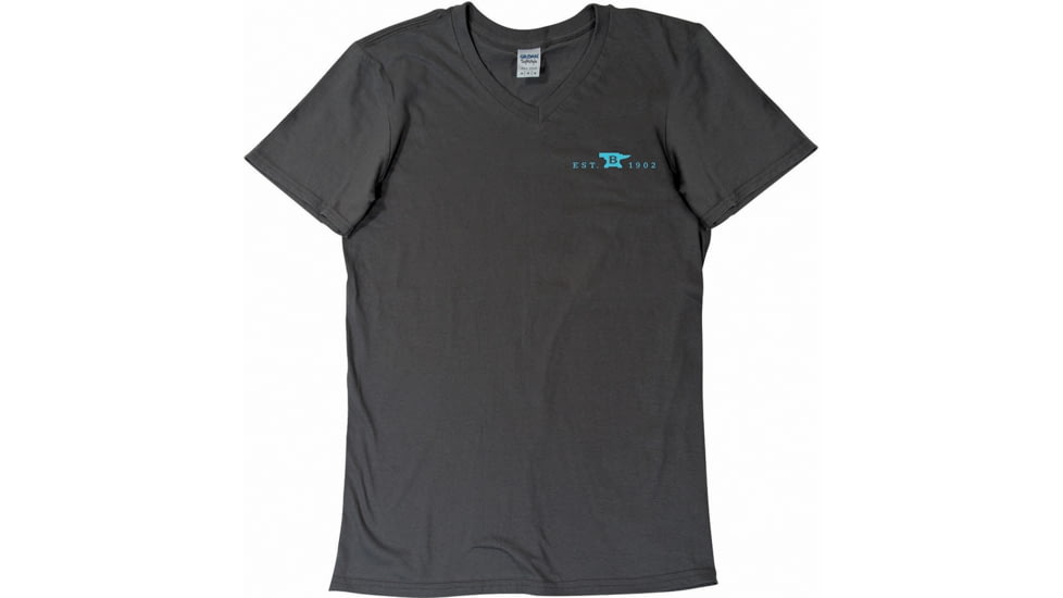 Buck Knives Womens T-Shirt with Logo, Gray, X-Large, 13076XL