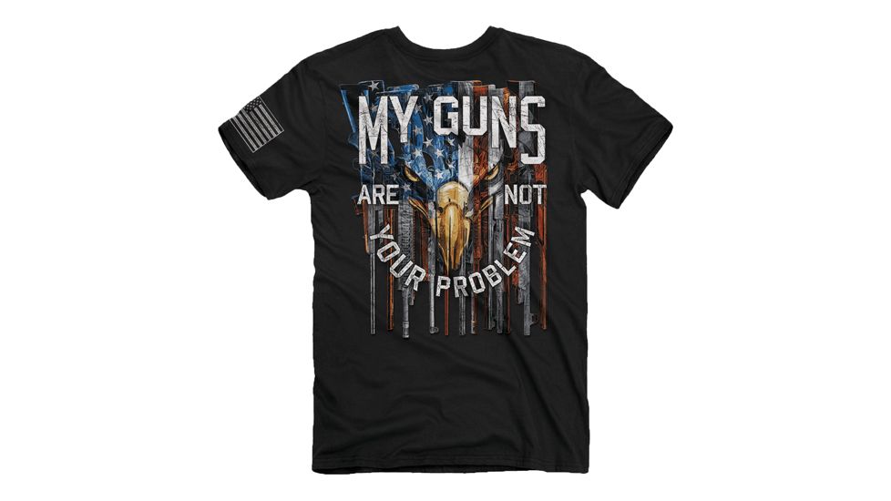 Buck Wear T-shirt ''my Guns'' S-sleeve Black Large