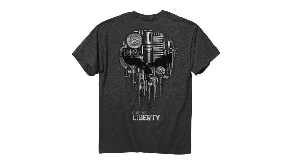 Buck Wear T-shirt Nra Liberty Dk Heather S-sleeve Medium