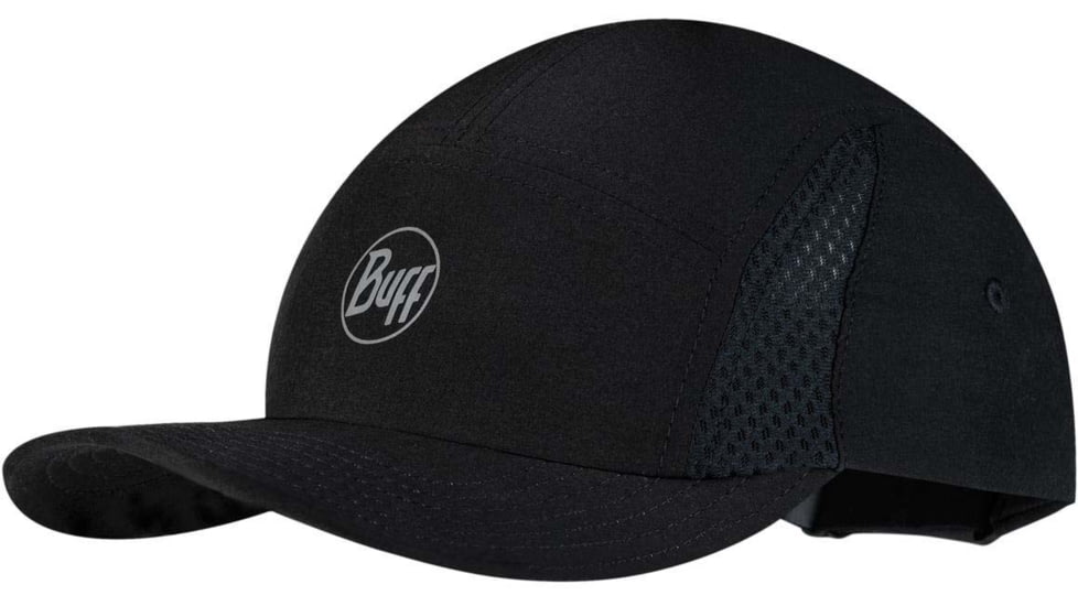 Buff 5 Panel Go Cap, Solid Black, Small/Medium, 119490.999.20.00
