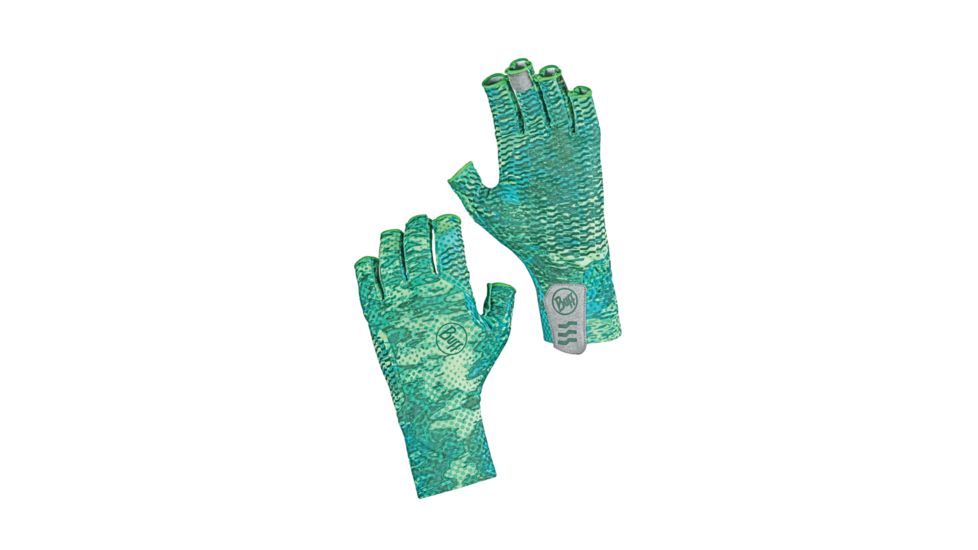 Buff Aqua Gloves, Pelagic Camo Green S, Small, 15542