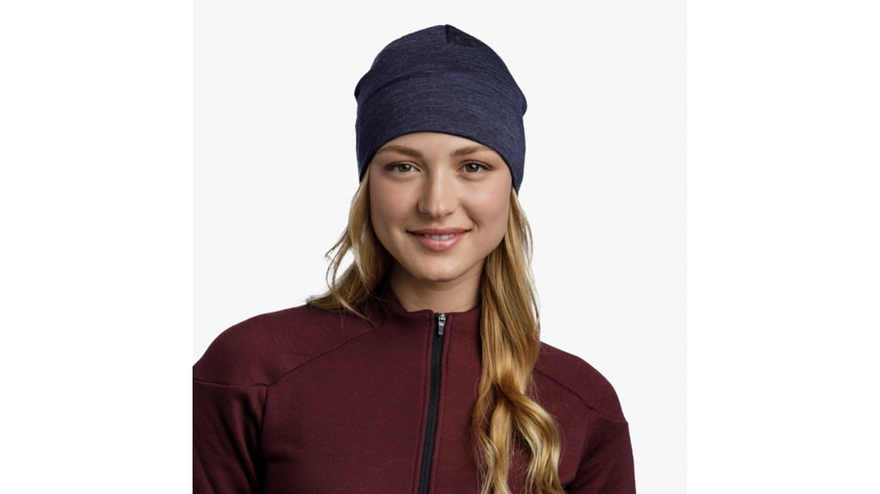 Buff Bike Merino Underhelmet Beanie, Solid Night Blue, 132814.779.10.00