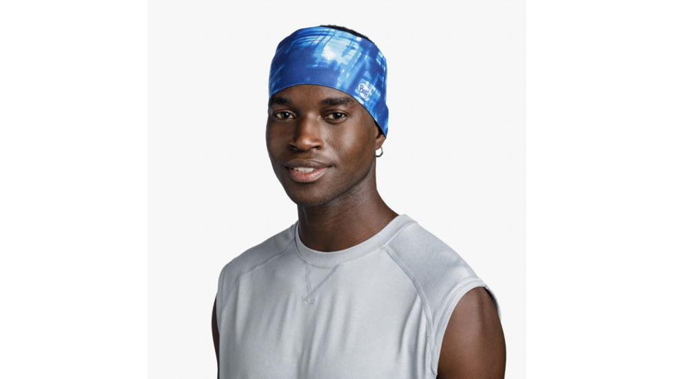 Buff CoolNet UV Wide Headband, Attel Blue, 131415.707.10.00