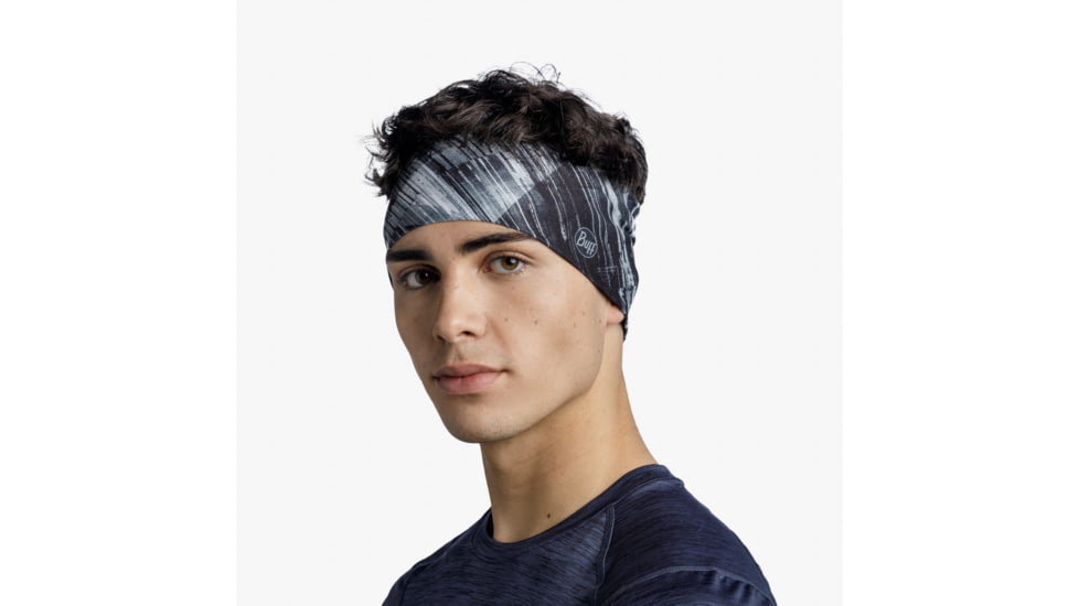 Buff CoolNet UV Wide Headband, Stal Grey, 131416.937.10.00