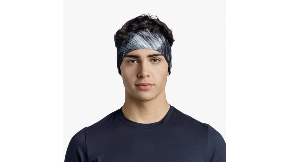 Buff CoolNet UV Wide Headband, Stal Grey, 131416.937.10.00