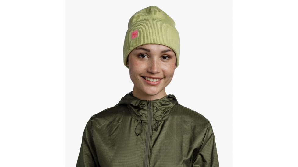 Buff CrossKnit Beanie, Solid Sheen Yellow, 132891.109.10.00