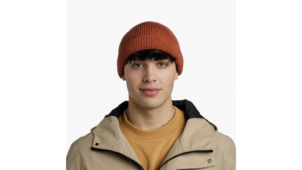 Buff Knitted Beanie, Ervin Cinnamon, 132323.330.10.00