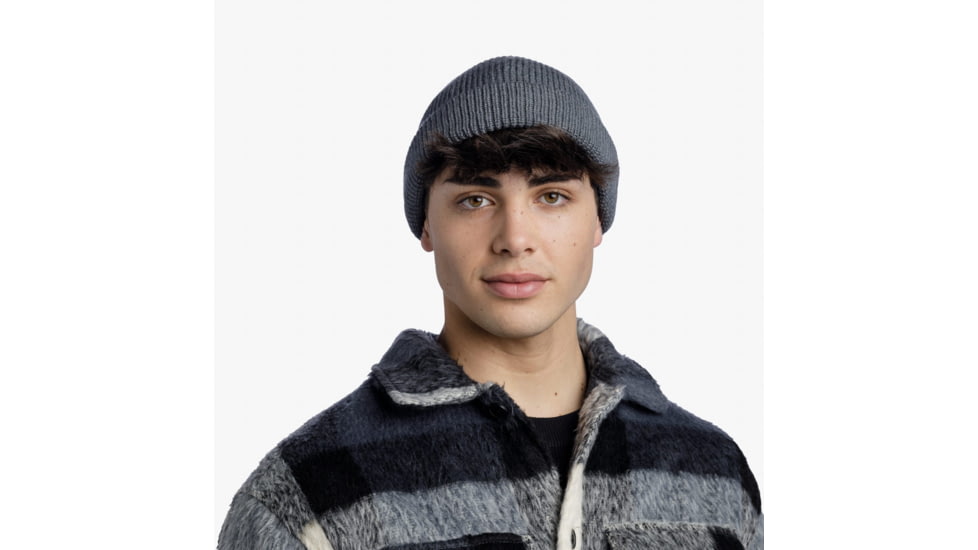 Buff Knitted Beanie, Ervin Grey, 132323.937.10.00