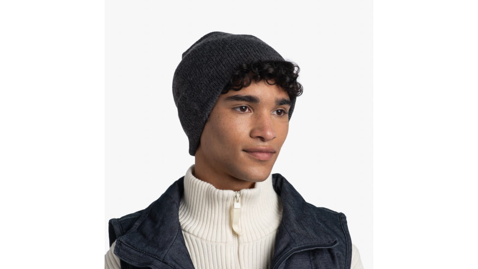 Buff Knitted Beanie, Jarn Graphite, 129618.901.10.00