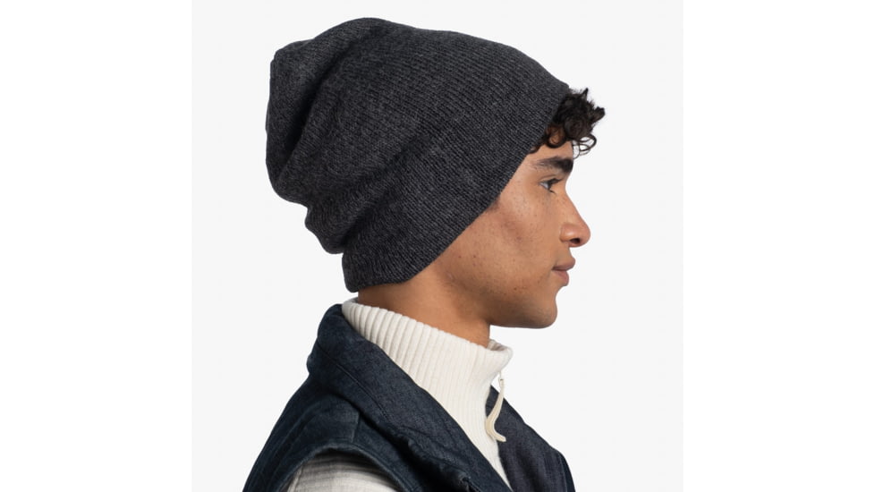 Buff Knitted Beanie, Jarn Graphite, 129618.901.10.00